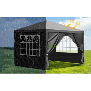 10' x 10' Pop Up Canopy Tent with 4 Removable Sidewalls