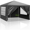 10' x 10' Pop Up Canopy Tent with 4 Removable Sidewalls