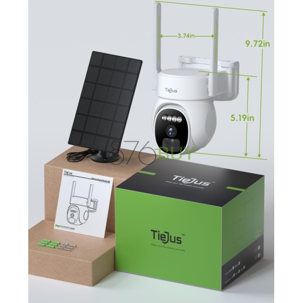 Tiejus 2K Solar Security Cameras Wireless Outdoor - Image 5