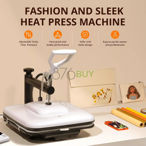 HTVRONT Heat Press Machine for T Shirts - 15x15 Swing Away Shirt Press Machine