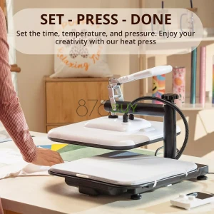 HTVRONT Heat Press Machine for T Shirts - 15x15 Swing Away Shirt Press Machine
