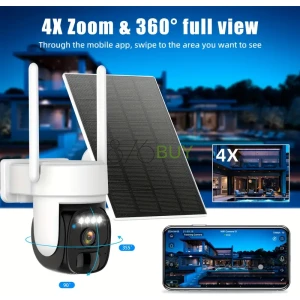 2 pack Wireless Outdoor Solar Security Camera