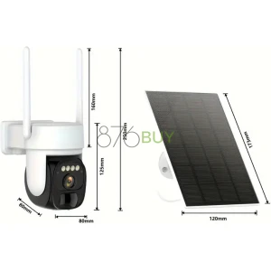 2 pack Wireless Outdoor Solar Security Camera
