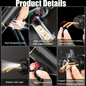 200W Cordless Rechargeable Plastic Welder Hot Stapler