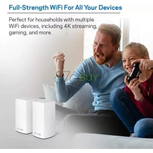 Linksys Velop Mesh Home WiFi System, 3,000 Sq. ft Coverage