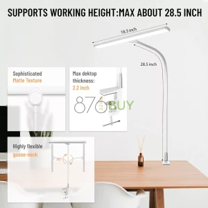 LED 24W Desk Lamp with Clamp