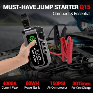 E-Ant Car Jump Starter with Air Compressor