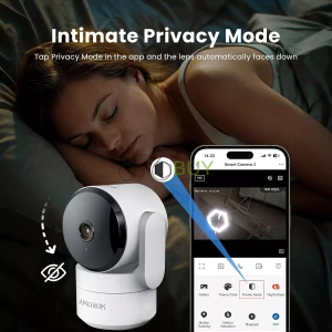 AMOROM 2K WiFi 360° Indoor Camera for Home Security