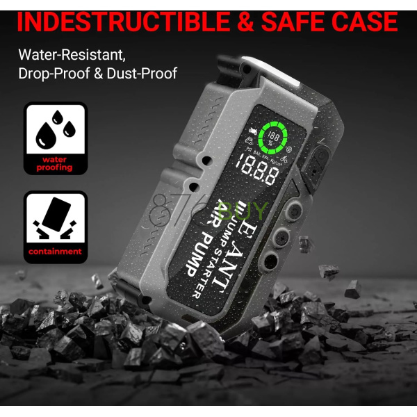 E-Ant Car Jump Starter with Air Compressor - Image 2