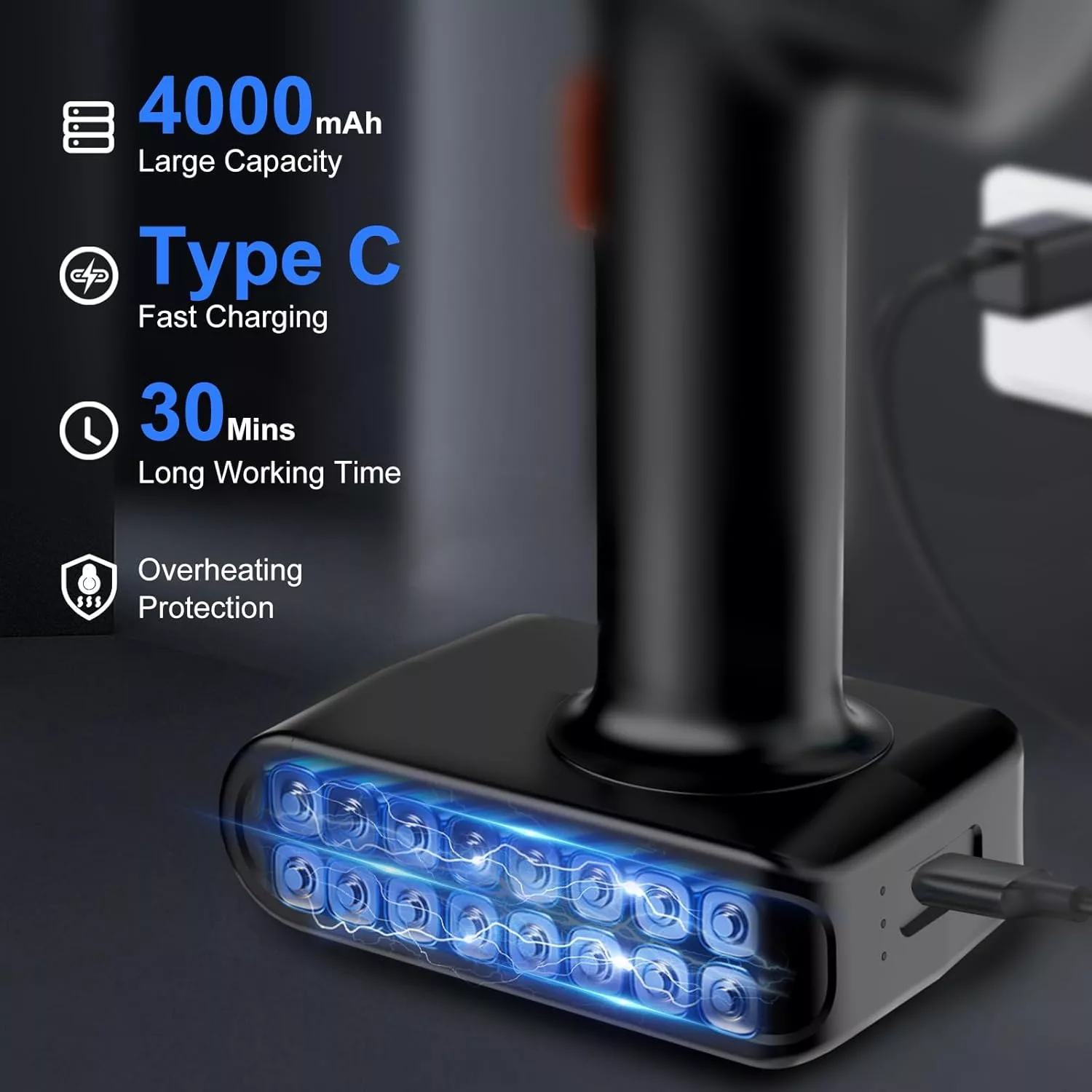 Cordless Pressure Washer, 550 PSI - Image 4