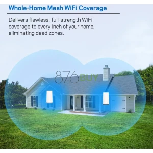 Linksys Velop Mesh Home WiFi System, 3,000 Sq. ft Coverage