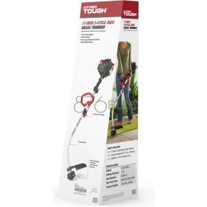Hyper Tough 2 Cycle 26cc Gas 17" Curved Shaft Trimmer