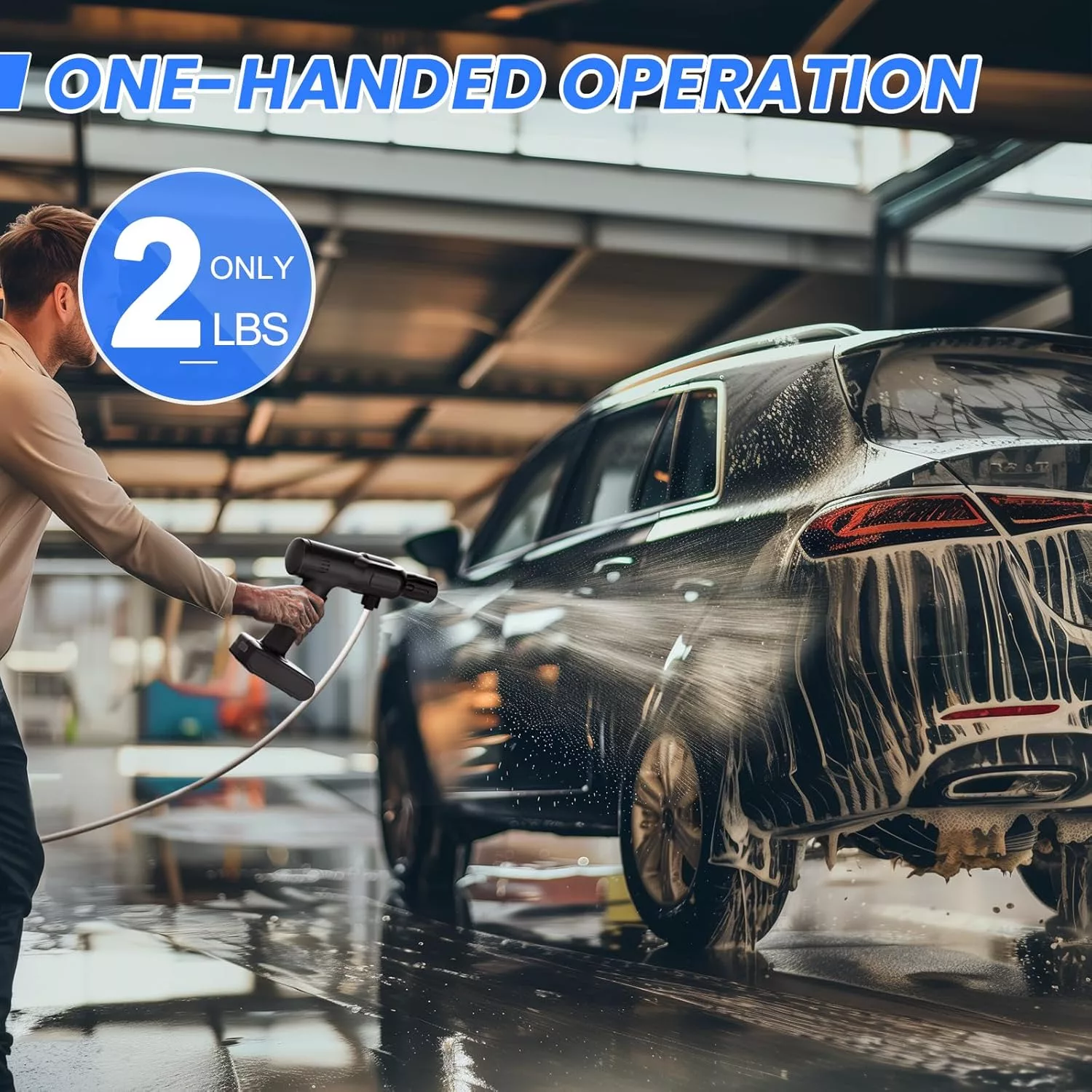 Cordless Pressure Washer, 550 PSI - Image 3