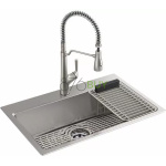 Kohler Pro-Function Kitchen Sink Kit - with Stainless Pull Down Faucet