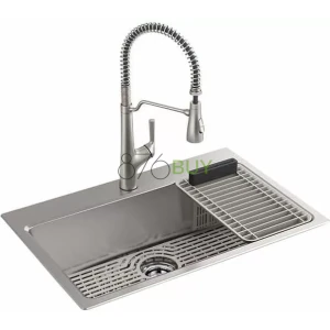 Kohler Pro-Function Kitchen Sink Kit - with Stainless Pull Down Faucet