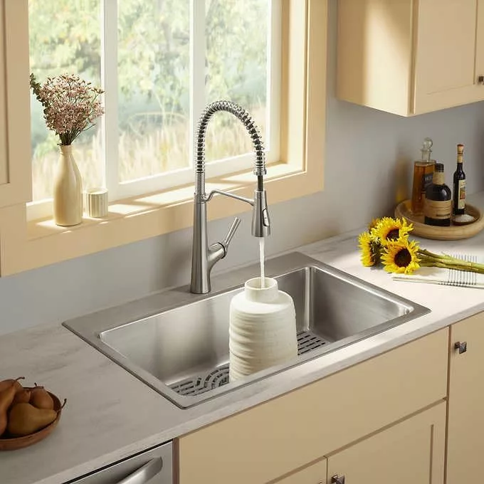 Kohler Pro-Function Kitchen Sink Kit - with Stainless Pull Down Faucet - Image 3