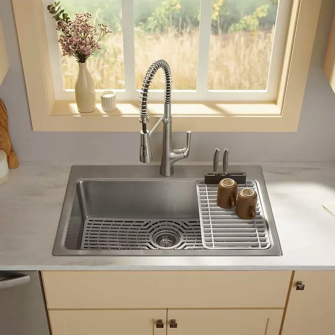 Kohler Pro-Function Kitchen Sink Kit - with Stainless Pull Down Faucet - Image 7