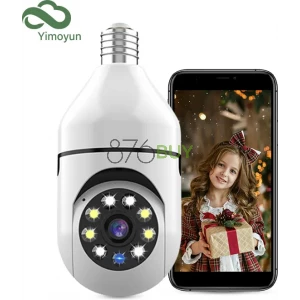 Yimoyun 360° Motion Tracking Light Bulb Security Camera