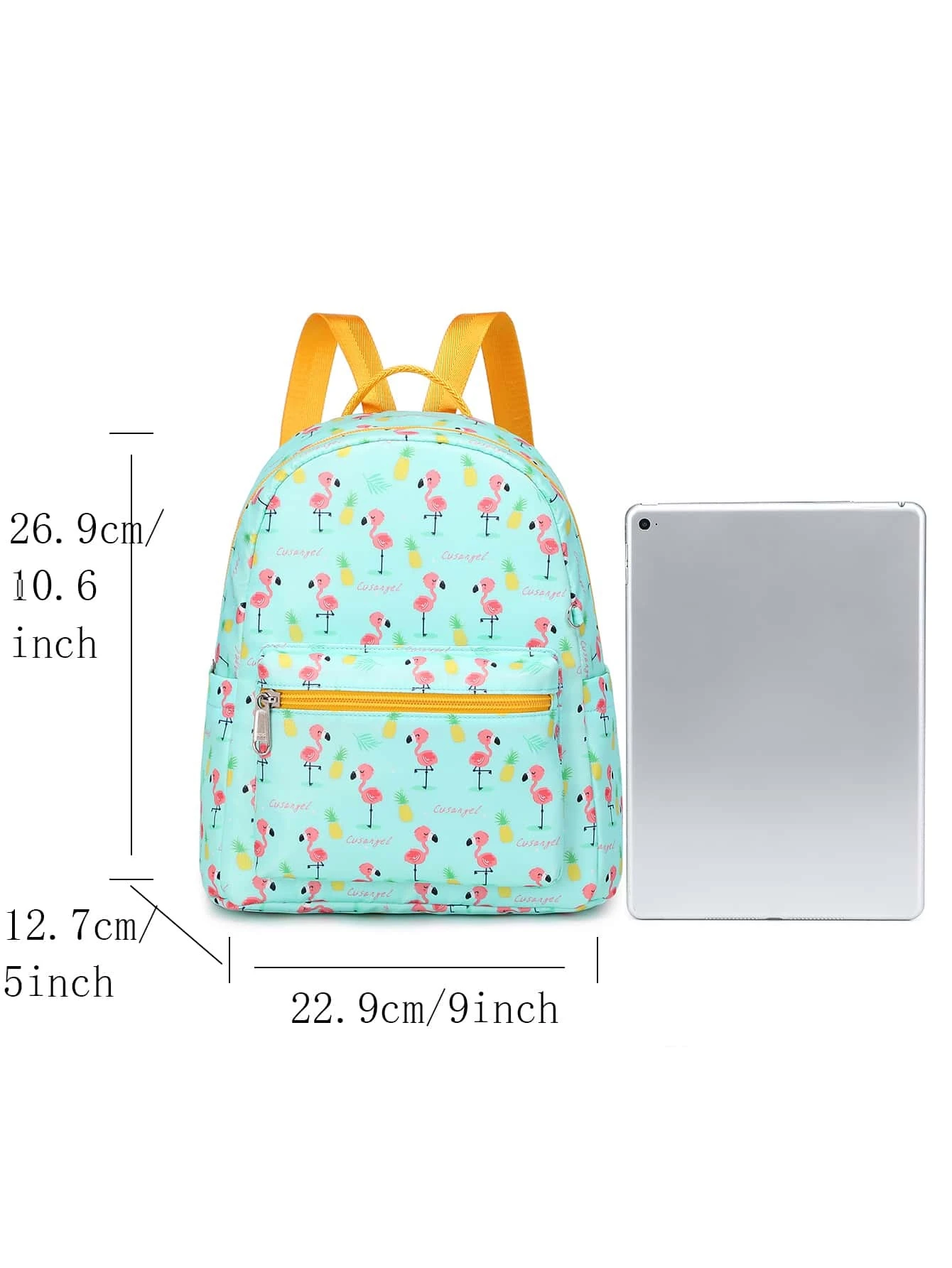 Cusangel Girls Flamingo Graphic Classic Backpack Medium For School - Image 4