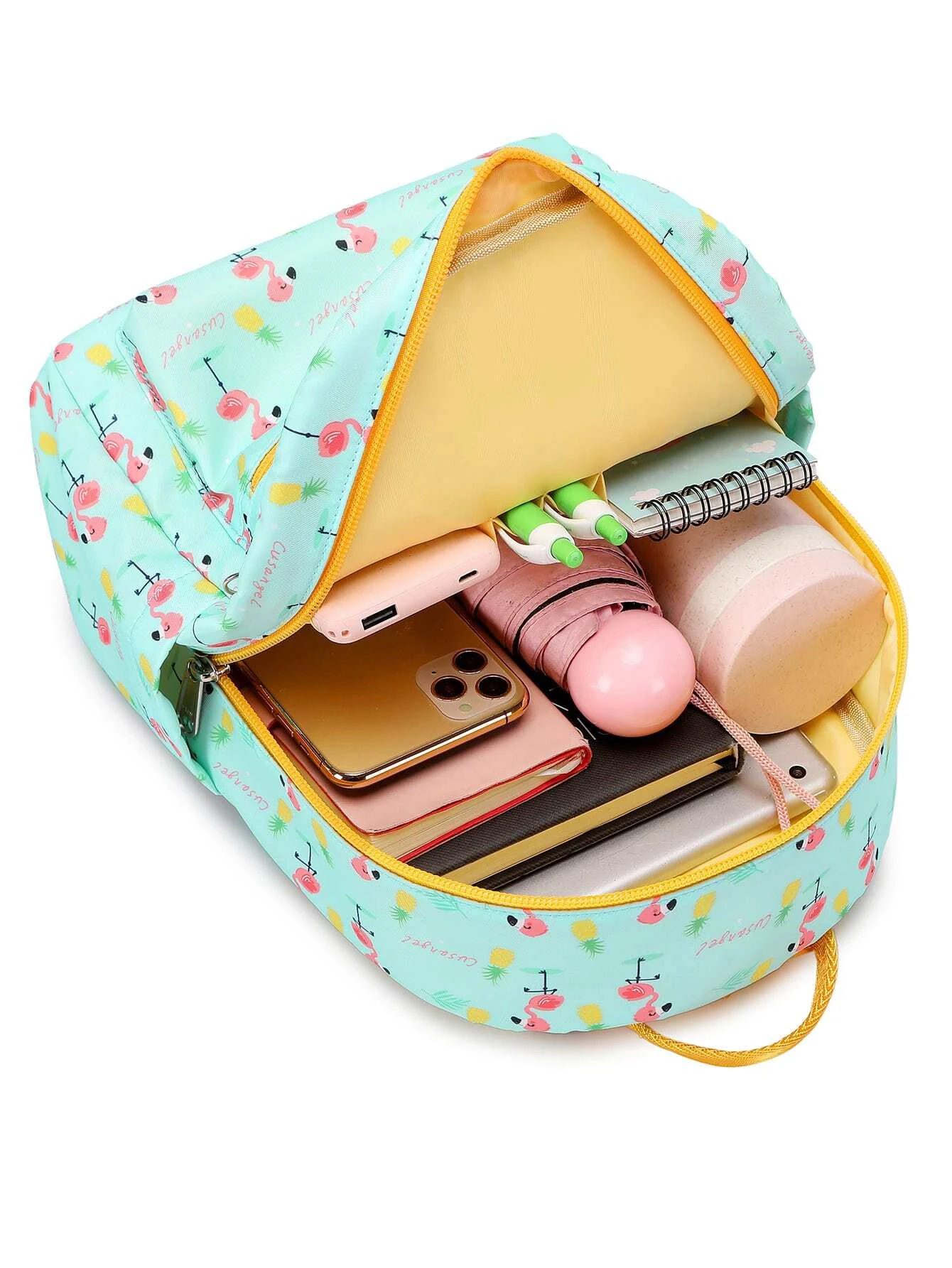 Cusangel Girls Flamingo Graphic Classic Backpack Medium For School - Image 2