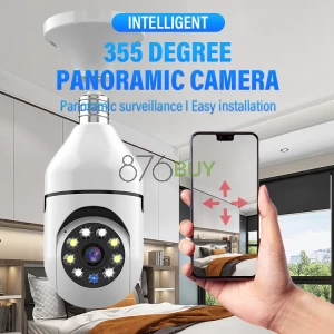 Yimoyun 360° Motion Tracking Light Bulb Security Camera