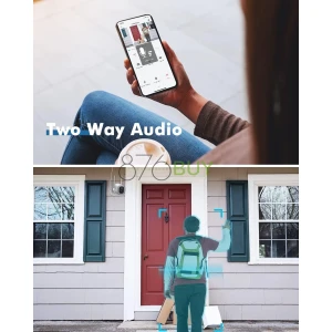 TIEJUS 2K Floodlight Solar Wireless Outdoor Security Camera