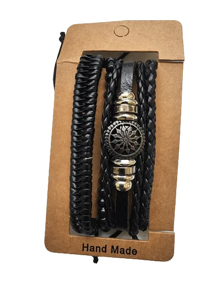 TempBeau Leather 5 Piece Bracelet Set - Image 5