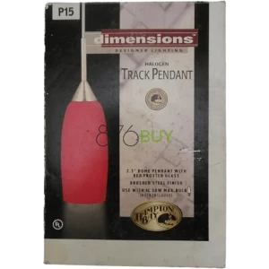 Hampton Bay Halogen Track Pendant Red