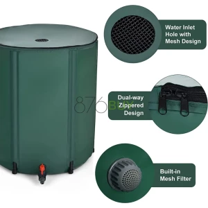 Goplus 53 Gallon Collapsible Rain Barrel