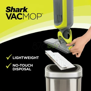 Shark VACMOP Pro Cordless Hard Floor Vacuum Mop with LED Headlights, Charcoal Gray