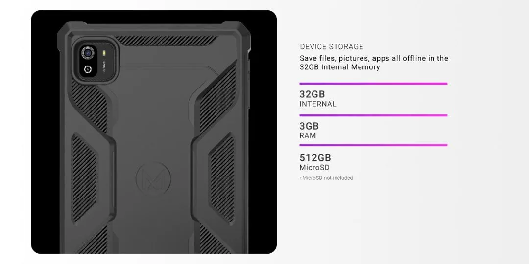 Astro 8R Android LTE Tablet, 8.0 Curved HD Screen, 32GB Storage - Image 3