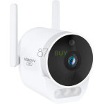 XIAOVV Outdoor Security Camera with Color Night Vision, Two-Way Audio, and Siren Alarm