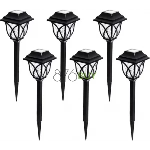 Portfolio 3-Lumen 0.5-Watt Black Solar Integrated LED Outdoor Path Light Kit