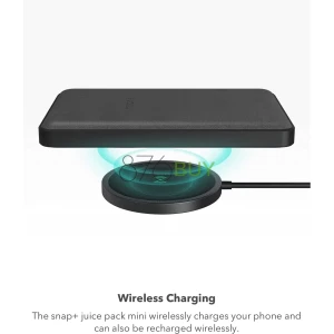 mophie Snap+ Juice Pack Mini - Wireless Magnetic Charger with 5000 mAh Internal Battery