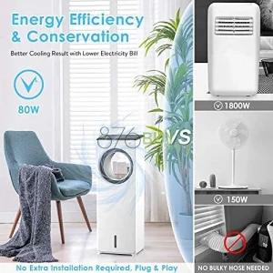 3-IN-1 Portable Air Conditioning Personal Bladeless Tower Fan