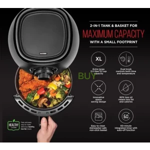 Chefman TurboFry 3.5 Liter Dual Control Air Fryer