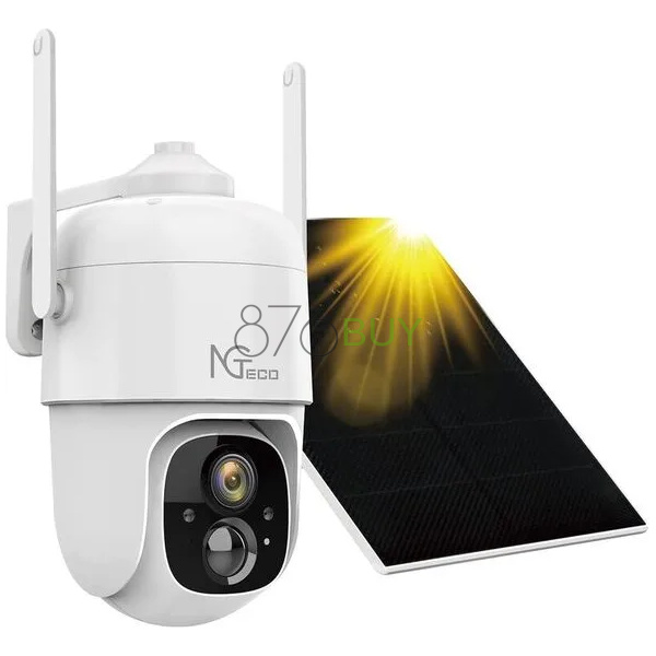 NGTeco Solar360 Degree Pan Tilt Security Camera Outdoor