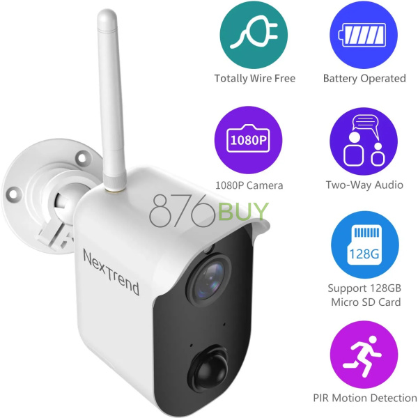 NexTrend 2 Camera Battery Operated Wireless Security System - Image 7