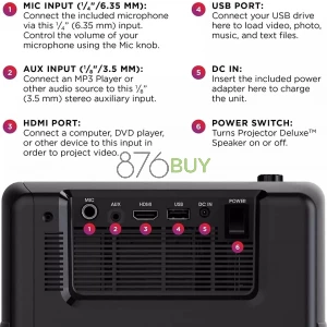 Ion Projector Deluxe Speaker and Outdoor Projector