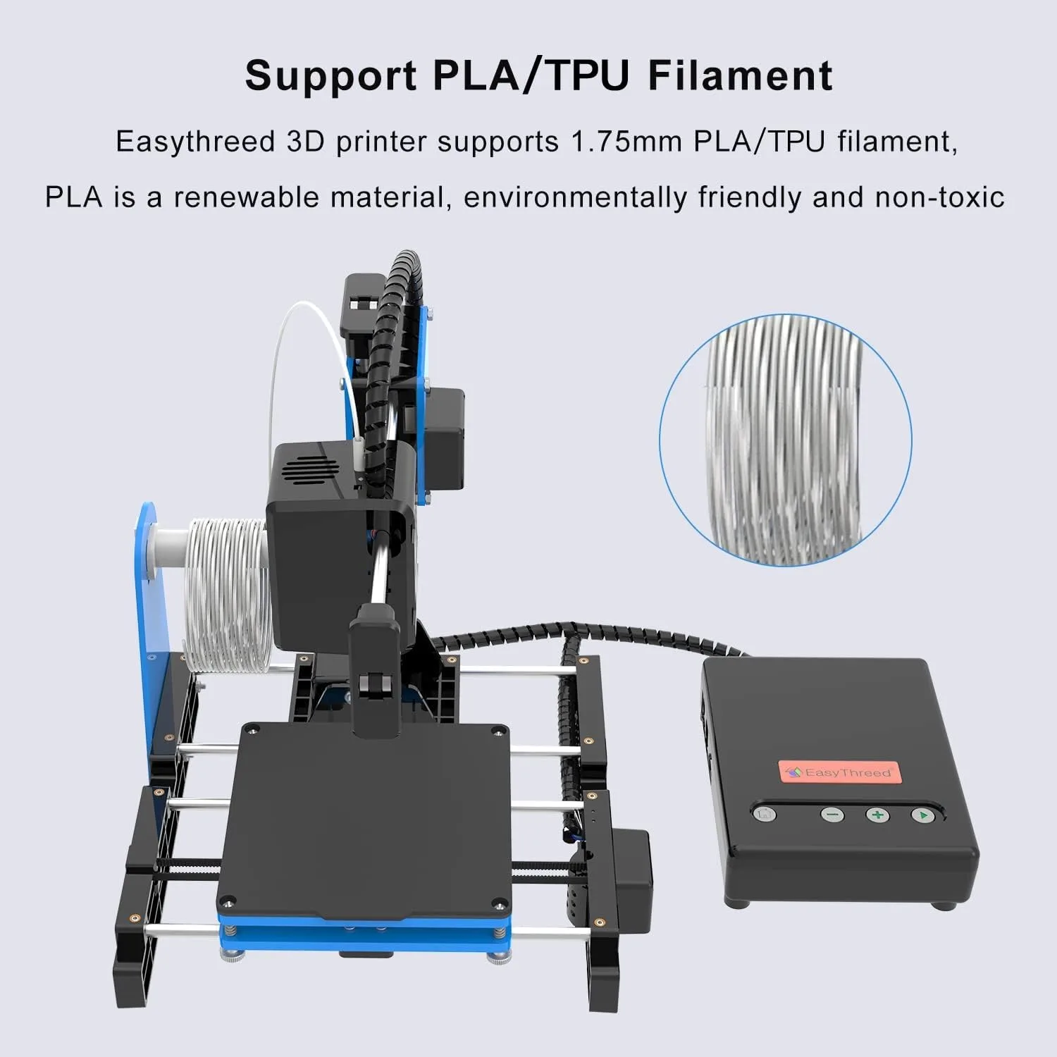 Easythreed X1 Fdm Mini 3d Printer With Multi Color Filament Bundle - Image 4