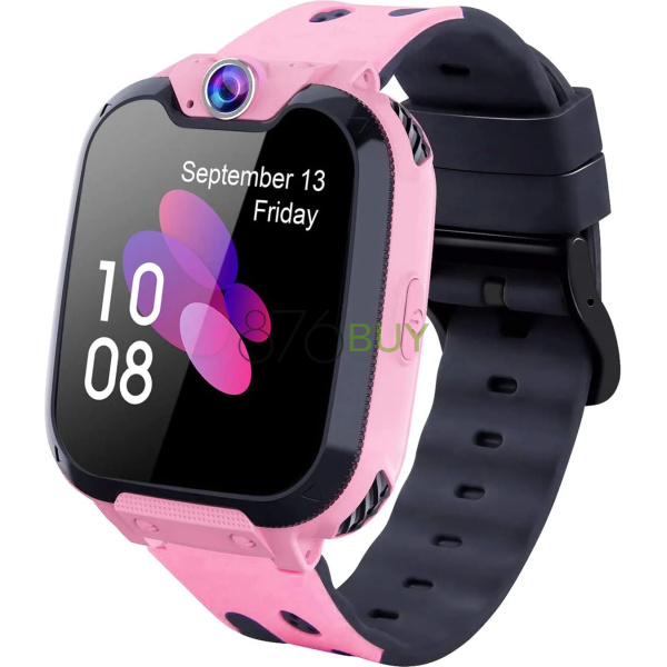 GOOWJUER HD Touch ScreenKids Smart Watch for Girls (Pink)