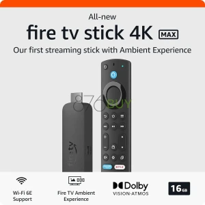 All-new Amazon Fire TV Stick 4K Max with BONUS