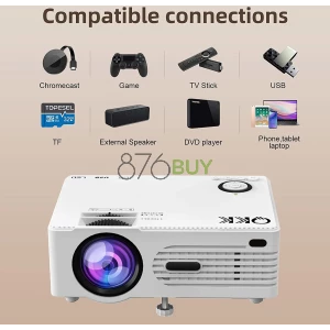 Full HD 1080P 6500 Lumens Portable Mini Projector