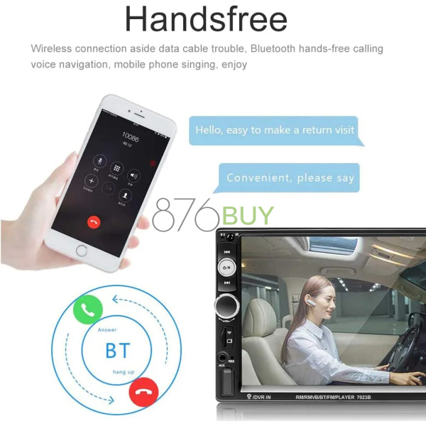 Mosufit 7" Double Din Car Stereo with Bluetooth - Image 5