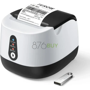 TEROW POS Thermal Receipt Printer with 10 Rolls of Paper