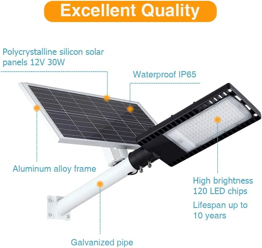 TENKOO150W LED Solar Street Lights - Image 3