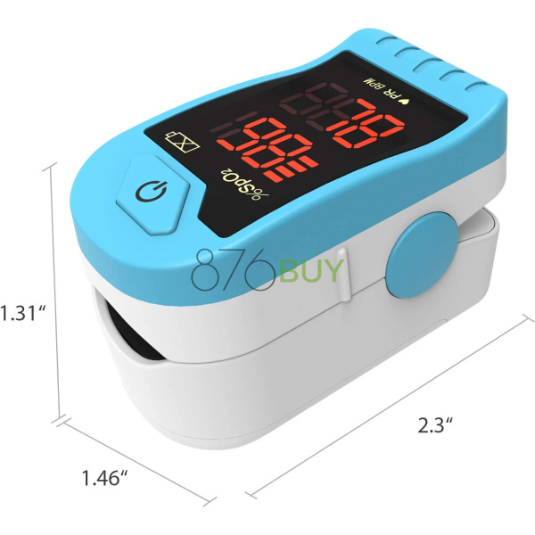 CHOICEMMED Light Blue Finger Pulse Oximeter - Image 2