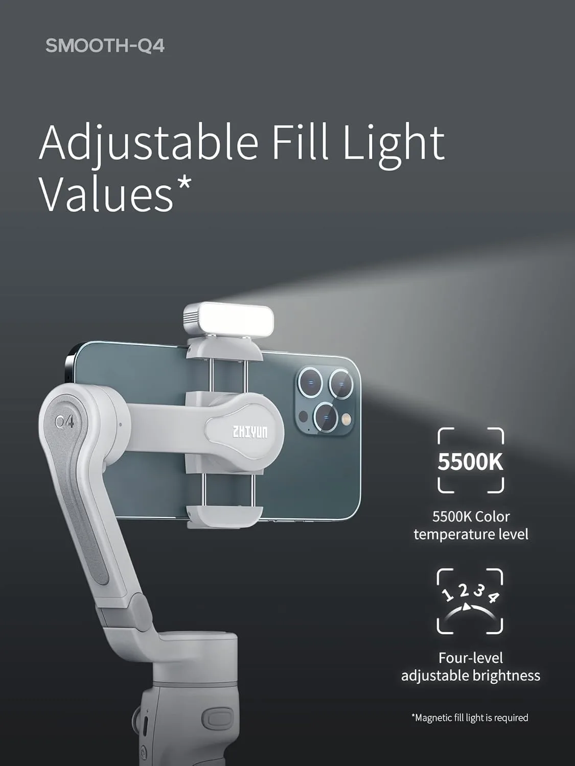 Zhiyun Smooth-Q4 Smartphone Gimbal Stabilizer - Image 3