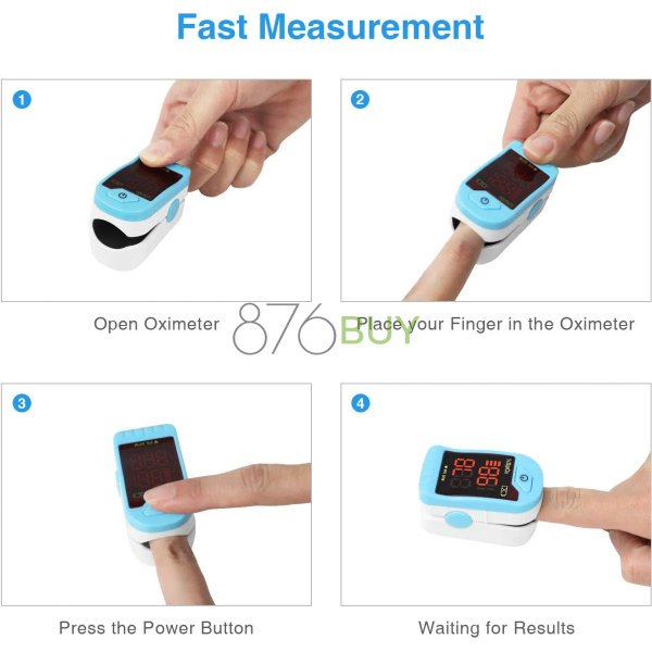 CHOICEMMED Light Blue Finger Pulse Oximeter - Image 3