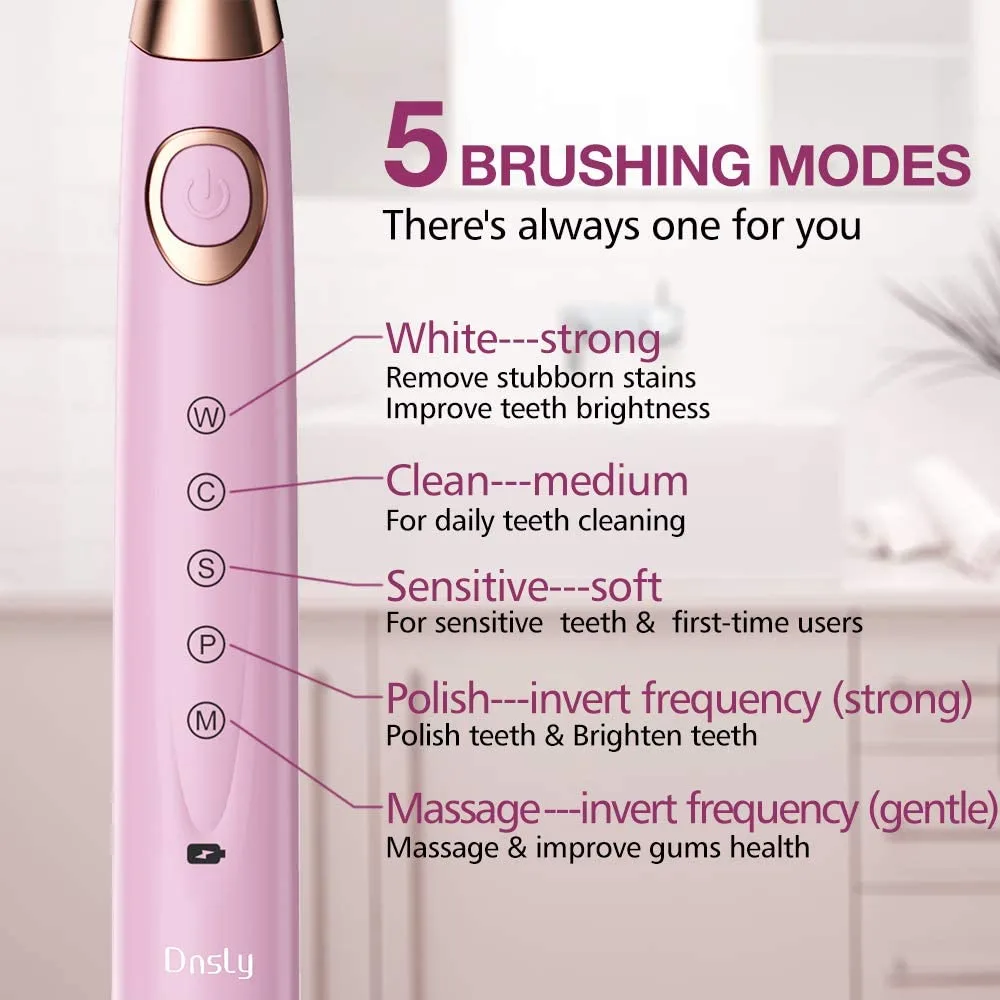 Dnsly Ultrasonic Electric Toothbrush for Adults - Image 4